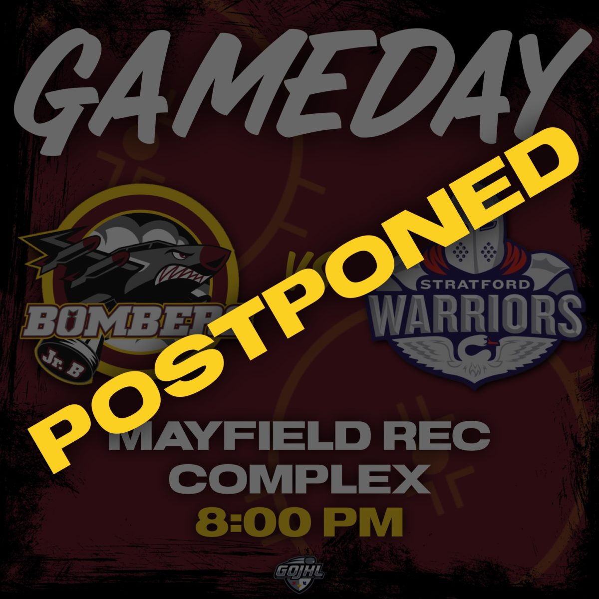 Tonight's Game Postponed